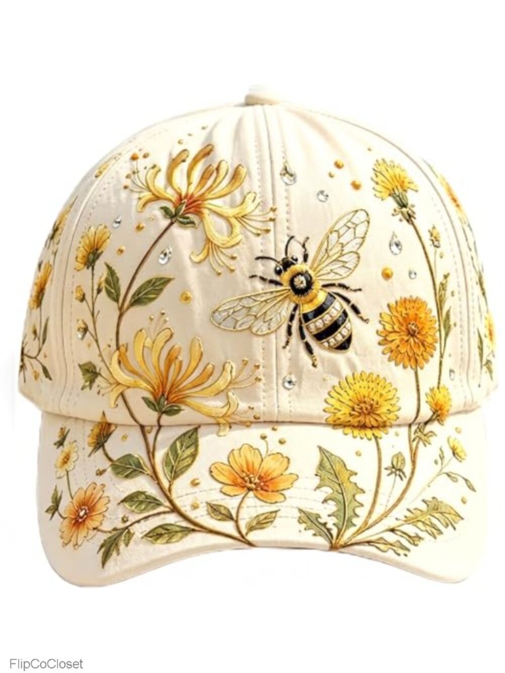 Women's Garden Baseball Cap, Adjustable & Breathable Cottagecore Hat